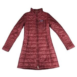 Patagonia Radalie Parka Jacket Women’s XS Chicory Red Insulated Quilted